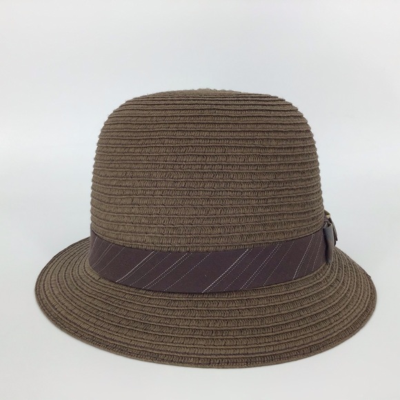 Goorin Bros. Lady Kari Brown Straw Cloche Hat, Med - Picture 10 of 14